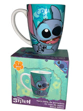 Cargar imagen en el visor de la galería, Stitch Tarro Belly de Porcelana Taza en caja de regalo 500 ml