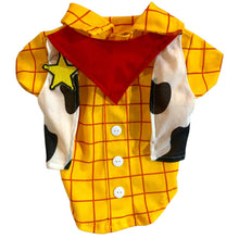 Cargar imagen en el visor de la galería, Disfraz Woody Vaquero para mascota Camisa Perro o Gato Toy