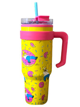 Cargar imagen en el visor de la galería, Los Simpsons Termo Alto doble pared con tapa hermetica Marvel capacidad 1.2L