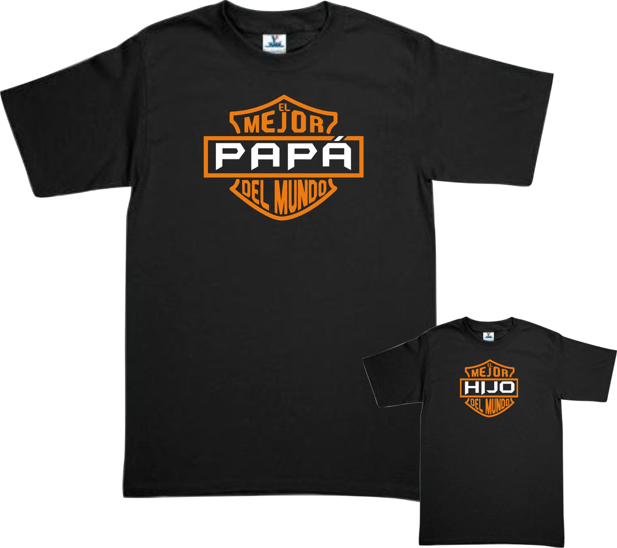 Set 2 Playeras El mejor Papá del mundo Padre papa e hijo Dia del Padre Familia Evento Duo Papá e Hijo