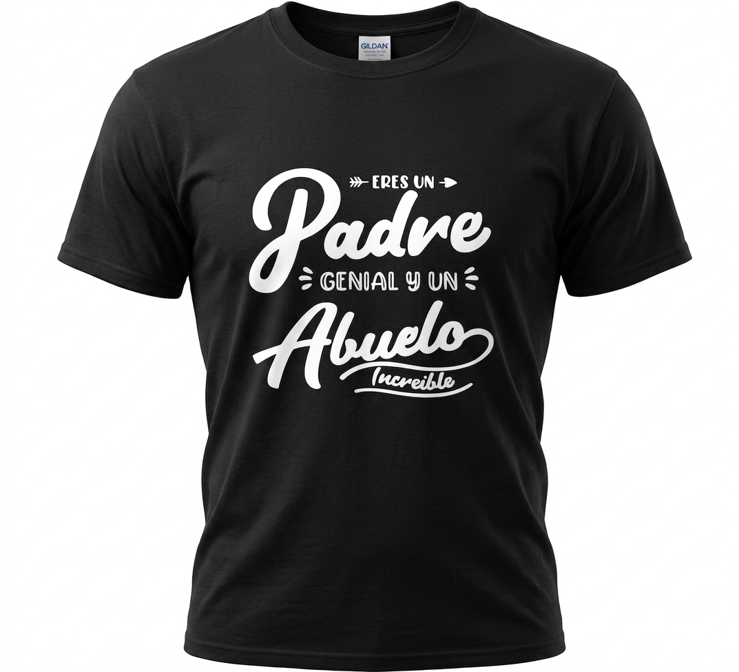 Playera eres un padre genial y un abuelo increible dia del padre