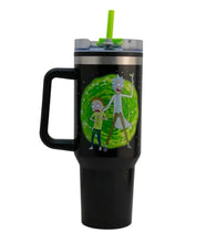 Cargar imagen en el visor de la galería, Rick and Morty Termo Alto Doble Pared Con Asa Y Popote Capacidad 1. 2 L