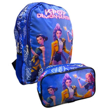 Cargar imagen en el visor de la galería, Demon Hunters Set Escolar Mochila y Lapicera Guerreras