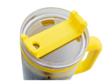 Cargar imagen en el visor de la galería, Bob Esponja Termo Alto Doble Pared Con Asa Y Popote Patricio Color Amarillo Capacidad 1. 2 L