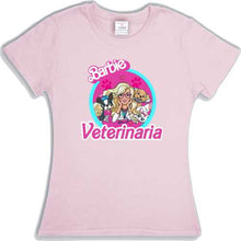 Cargar imagen en el visor de la galería, Playera Barbie Profesionistas Dama varias profesiones