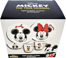 Cargar imagen en el visor de la galería, Vajilla Porcelana Disney Mickey & Minnie Mouse 12pz