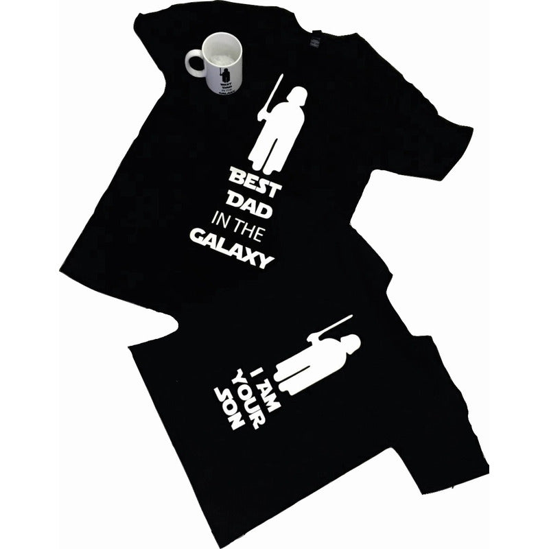 Star Wars Pkt 4 Playeras 1 Adulto, 3 Niños Padre E Hijos