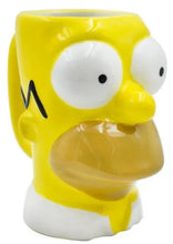 Cargar imagen en el visor de la galería, Taza Homero Simpson 3D Ceramica 369 ml Tarro
