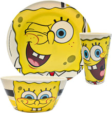 Cargar imagen en el visor de la galería, Bob Esponja Vajilla Bambu 12 piezas para 4 personas