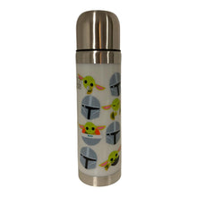 Cargar imagen en el visor de la galería, Termo Baby Yoda Mandalorian con tapa Acero Inxidable Star Wars 500 ml Grogu The Child Mando El Niño