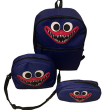 Cargar imagen en el visor de la galería, Pkt Escolar Huggy Wuggy 3 Pzs Mochila Lonchera y lapicera
