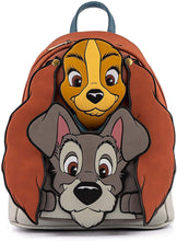 Cargar imagen en el visor de la galería, Loungefly La Dama & El Vagabundo Bolso Mini Back Pack Bolsa Lady & The Tramp