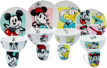 Cargar imagen en el visor de la galería, Vajilla Mickey Mouse, Minnie & Friends Porcelana 12 piezas, Para 4 Personas