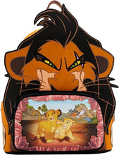 Cargar imagen en el visor de la galería, Scar Loungefly The Lion King Bolso Mini Back Pack Mochila Disney El Rey Leon