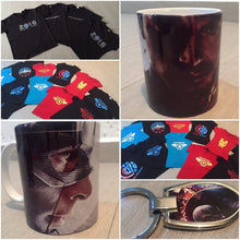 Cargar imagen en el visor de la galería, Playera Sexy Civil War Capitan America Ironman