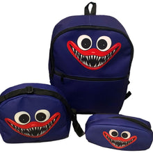 Cargar imagen en el visor de la galería, Pkt Escolar Huggy Wuggy 3 Pzs Mochila Lonchera y lapicera