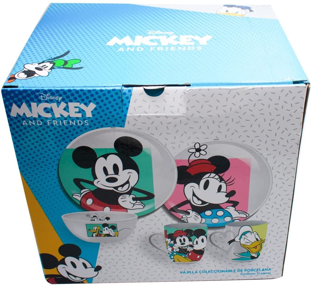 Liverpool remata vajilla de Mickey Mouse de 12 piezas; podrías comprar 3 al  precio de 1