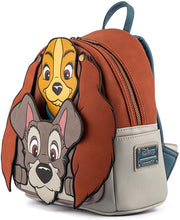 Cargar imagen en el visor de la galería, Loungefly La Dama & El Vagabundo Bolso Mini Back Pack Bolsa Lady & The Tramp