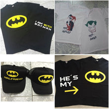 Cargar imagen en el visor de la galería, Pkt Playeras Batman Novios Pareja Personalizadas
