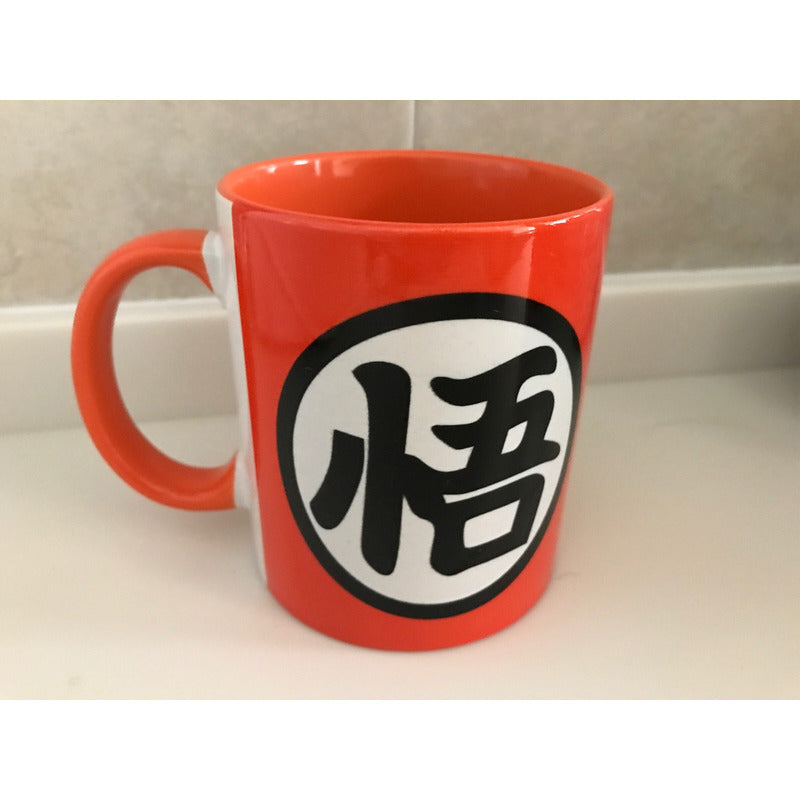 Taza Dragon Ball Interior Naranja Ceramica