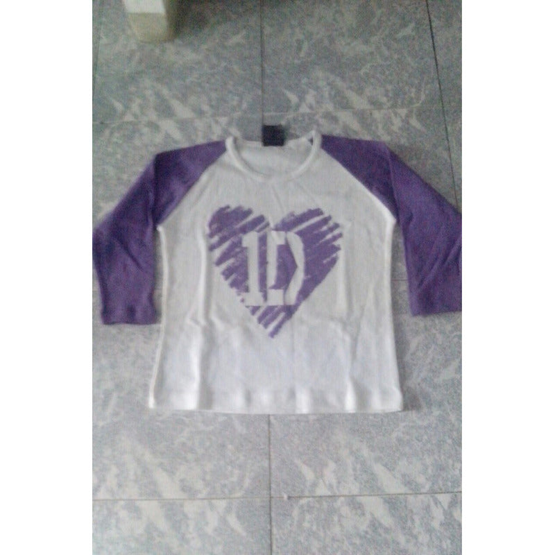 Playera 1d Mangas 3/4