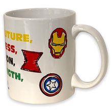 Cargar imagen en el visor de la galería, Avengers Taza Thor Hulk Ironman Capitan america Viuda negra Ceramica 340 ml