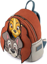 Cargar imagen en el visor de la galería, Loungefly La Dama & El Vagabundo Bolso Mini Back Pack Bolsa Lady & The Tramp