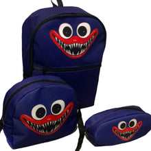 Cargar imagen en el visor de la galería, Pkt Escolar Huggy Wuggy 3 Pzs Mochila Lonchera y lapicera