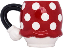 Cargar imagen en el visor de la galería, Minnie Mouse Taza 3D de Cerámica de 440 Mililitros, Rojo