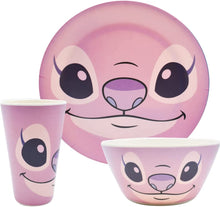Cargar imagen en el visor de la galería, Stitch Vajilla Ecologica De Bambú Disney Colección 12 Piezas Para 4 personas