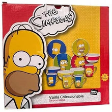 Cargar imagen en el visor de la galería, Vajilla Los Simpsons de Porcelana 12 piezas de coleccion
