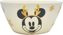Cargar imagen en el visor de la galería, Vajilla Mickey Mouse Navidad Ecologica De Bambú Disney Colección 12 Piezas Para 4 personas