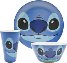 Cargar imagen en el visor de la galería, Stitch Vajilla Ecologica De Bambú Disney Colección 12 Piezas Para 4 personas