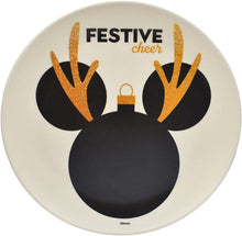 Cargar imagen en el visor de la galería, Vajilla Mickey Mouse Navidad Ecologica De Bambú Disney Colección 12 Piezas Para 4 personas