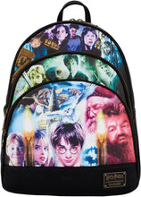 Cargar imagen en el visor de la galería, Harry Potter Personajes Loungefly Mini Backpack Mochila Bolso Triple Bolsillos