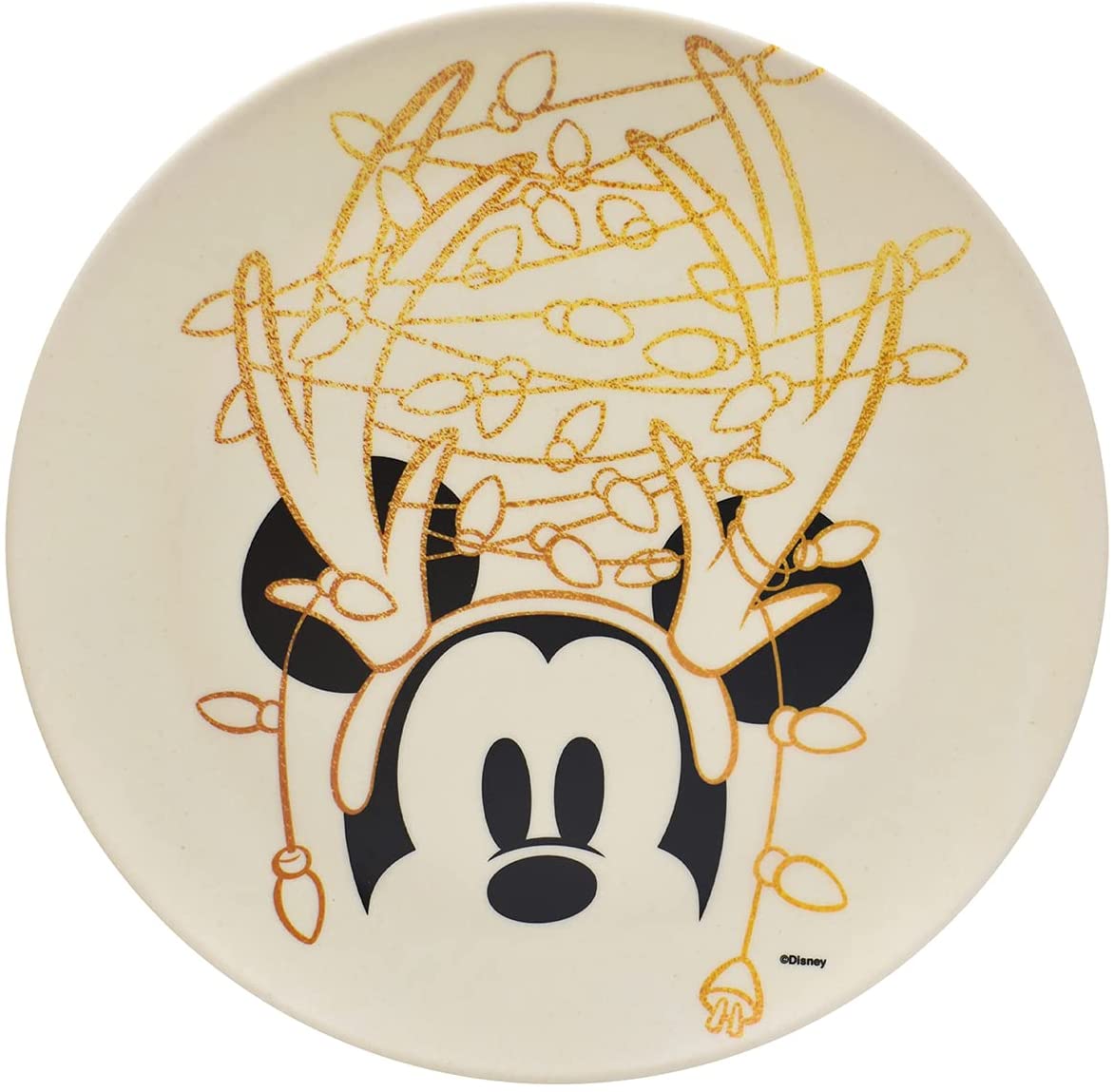 Vajilla Mickey Mouse Navidad Ecologica De Bambú Disney Colección