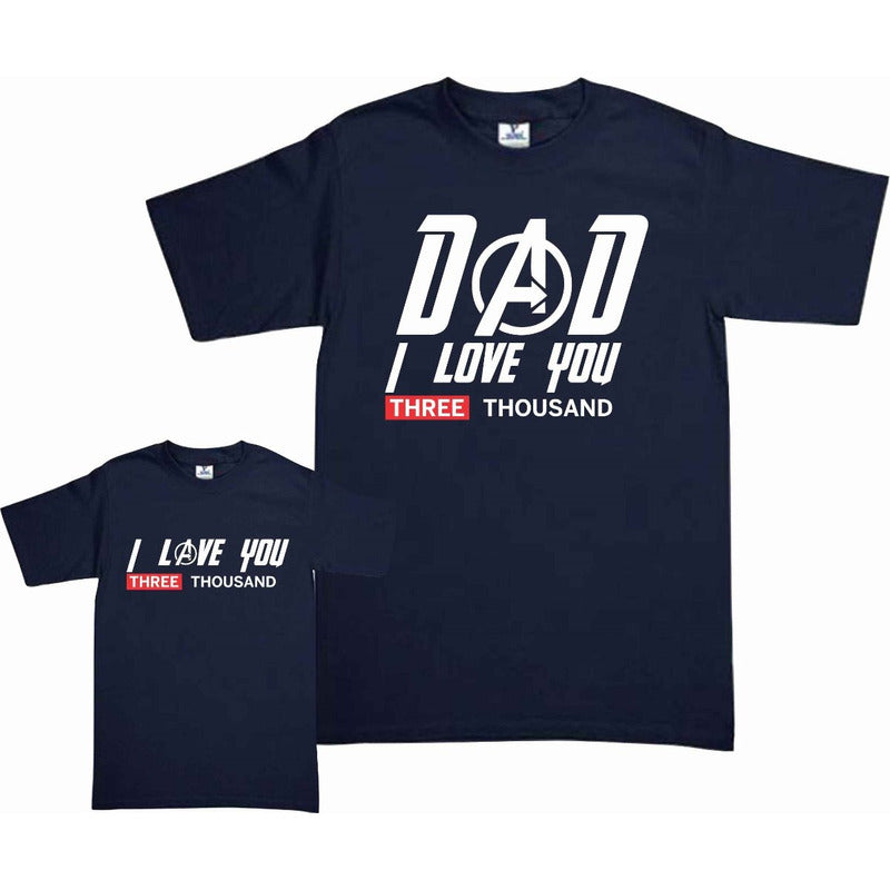 Set 2 Playeras Avengers Ironman I Love 3000 Dia Del Padre