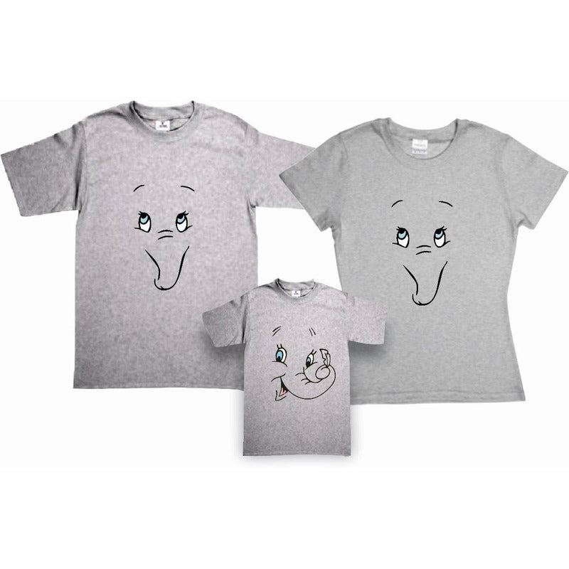 Pkt Dumbo 3 Playeras Familia Evento Fiesta
