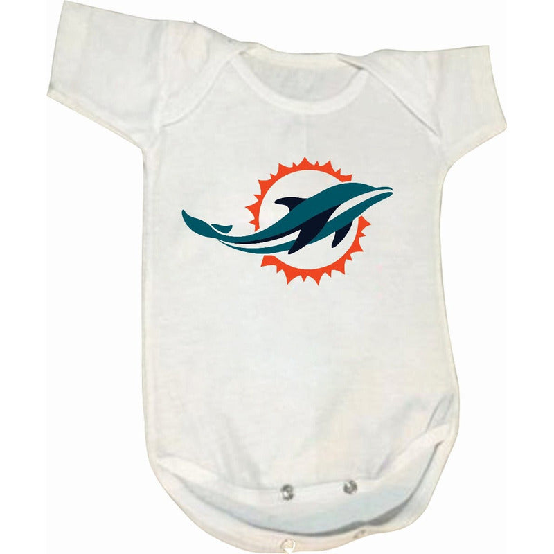 Pañalero Delfines De Miami Tipo Nfl Modelo Bco 1