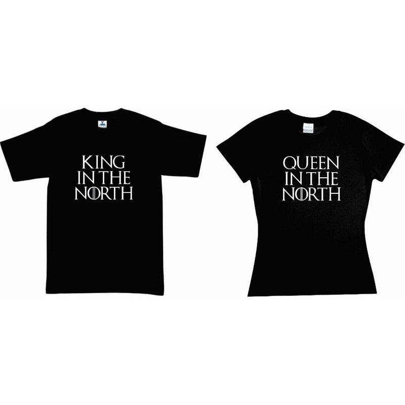 Pkt Playera Stark Game Of Thrones King Jon Snow Pareja Novio