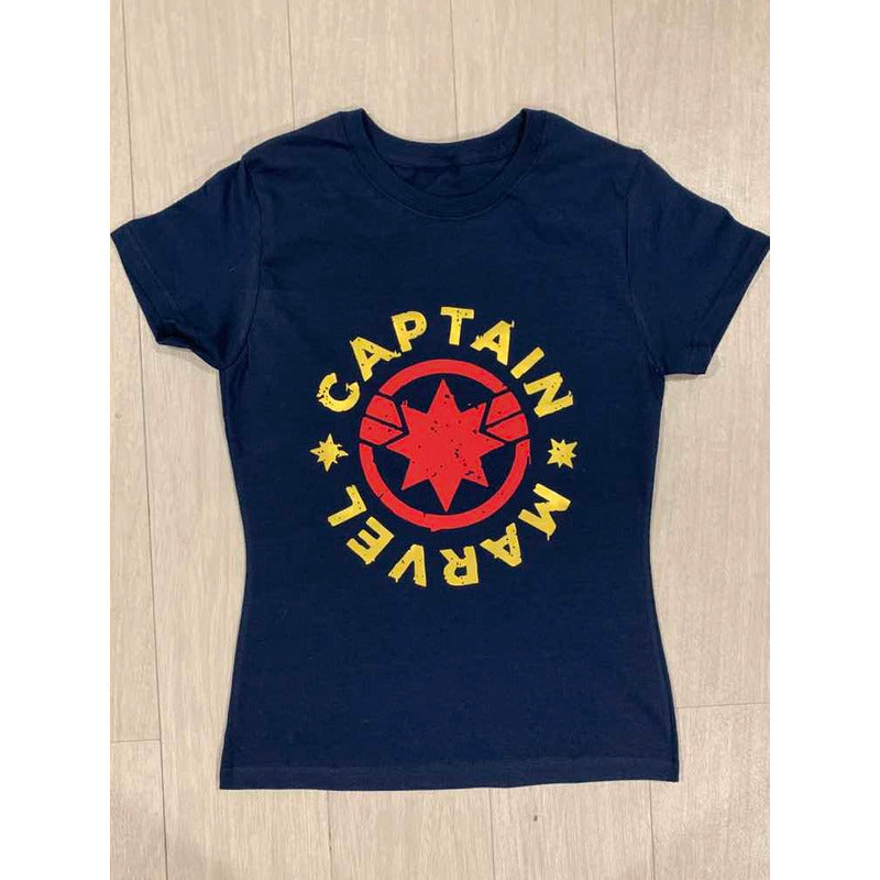 Playera Capitana Marvel Azul Captain Avengers Mod 2 Capitan