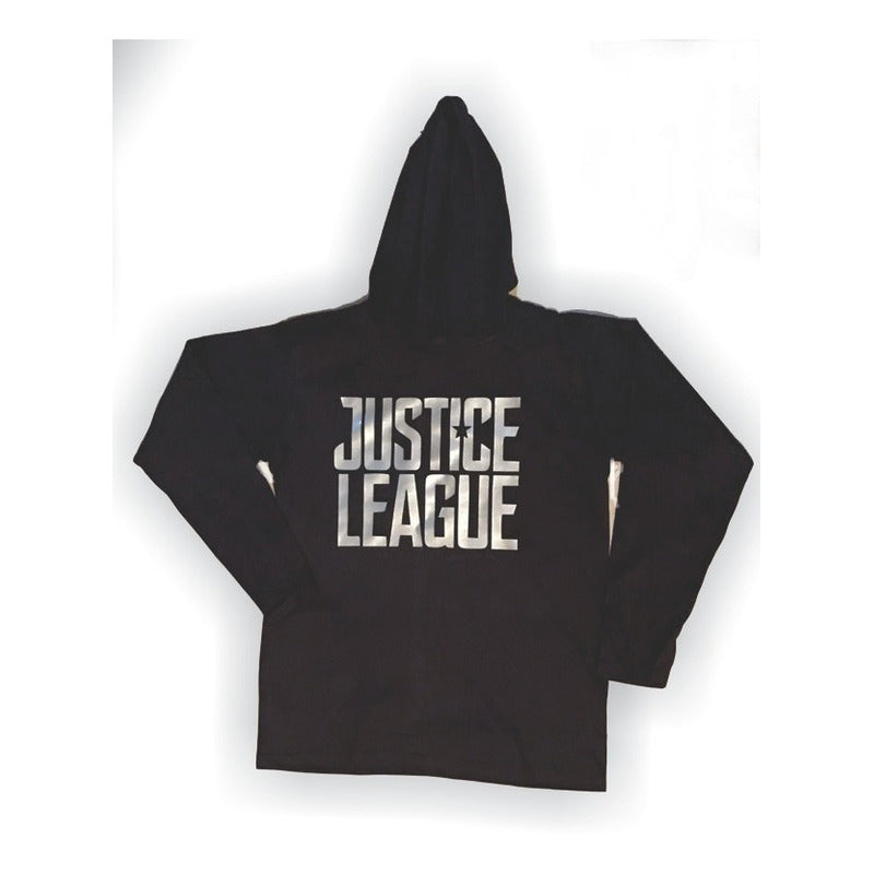 Playera Justice League Logo Con Gorro Tipo Sudadera Dama