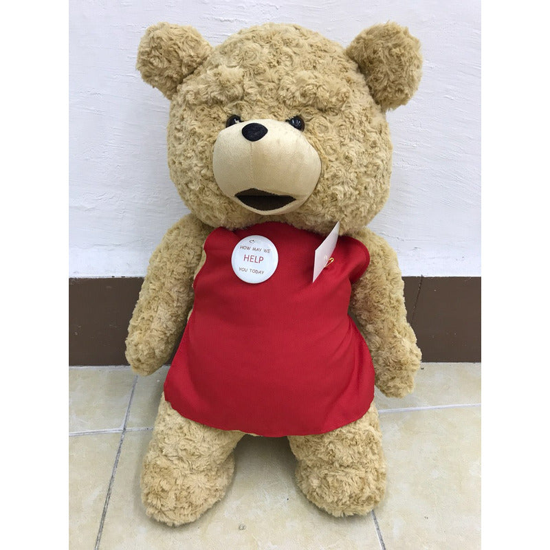 Oso Ted Peluche Película 65 Cms Mandil Súper Regaló Novios