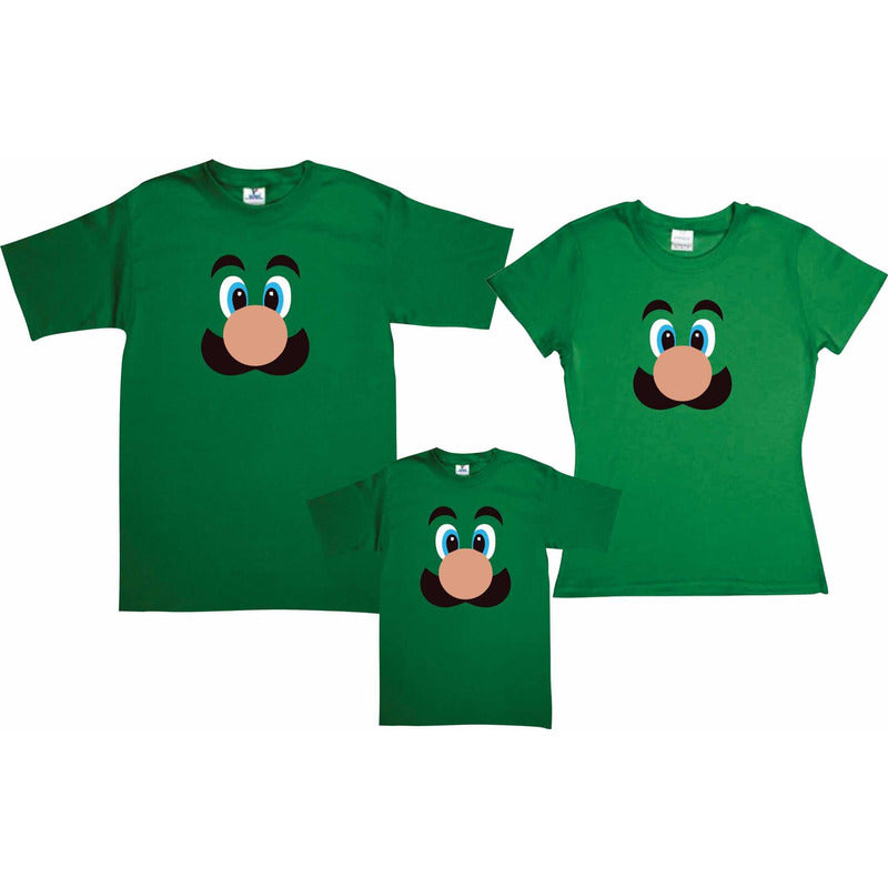 Pkt Luigi 3 Playeras Mario Bros Mod 2