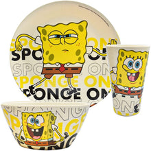 Cargar imagen en el visor de la galería, Bob Esponja Vajilla Bambu 12 piezas para 4 personas