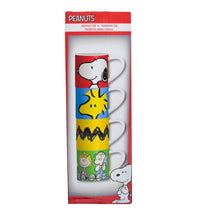 Cargar imagen en el visor de la galería, Snoopy Set de 4 Tazas Apilables Peanuts
