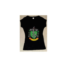 Cargar imagen en el visor de la galería, Playera Escudo Slytherin Infatil Harry Potter Hogwarts