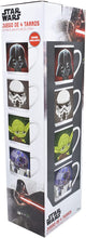 Cargar imagen en el visor de la galería, Set Star Wars 4 Tarros Apilables 4 Personajes R2-d2 Darth Vader Yoda y Storm Trooper 330 ml Tazas Ceramica