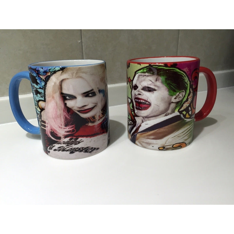 Pkt 2 Tazas Joker 1 Mágica Y 1 Basica Escuadron Suicida