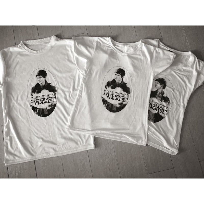 Playera Maze Runner Blanca Dama / Unisex E Infantil